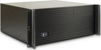 Shasi rack Inter-Tech 4U-K-439L, 4U, ATX MicroATX mini ITX, e zezë