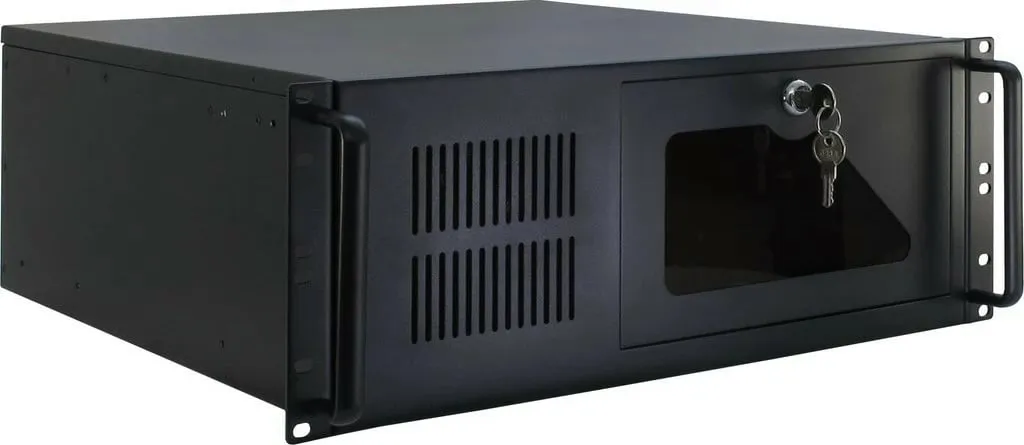 Kasë server Inter-Tech IPC 4U-4088-S, Rack, ATX, micro ATX, Mini-ITX, e zezë - 1