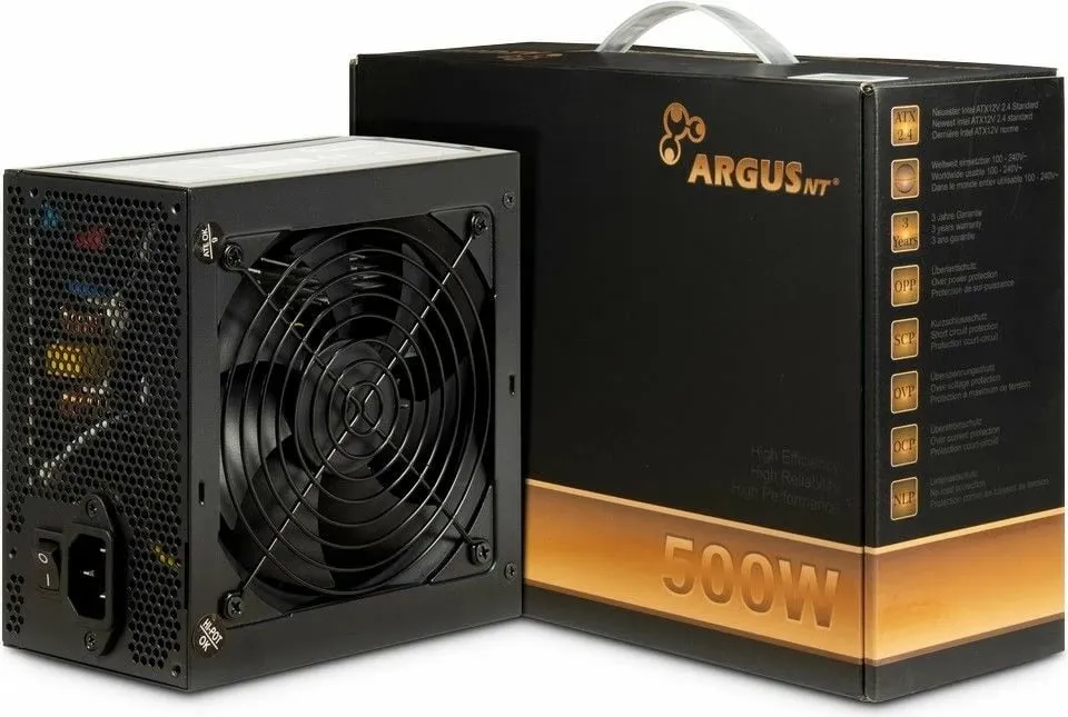 Furnizues energjie Inter-Tech ArgusNT BPS-500, 500W, 80 PLUS, 100-240V - 1