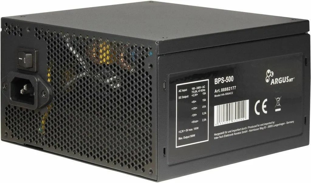 Furnizues energjie Inter-Tech ArgusNT BPS-500, 500W, 80 PLUS, 100-240V - 3