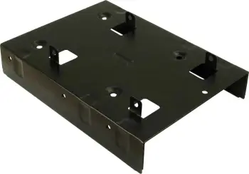 Kasë Inter-Tech 88885232, 2x 2.5", Panel Bezel, 2.5", E zezë, Çelik, 35 mm