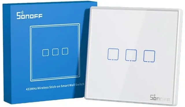 Ndërprerës Sonoff T2EU3C-RF wireless 433MH (3-kanale) - 2