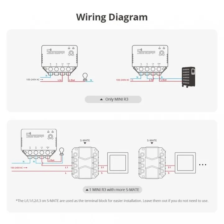 Switch Sonoff MINI-R3 Smart Wi-Fi - 3