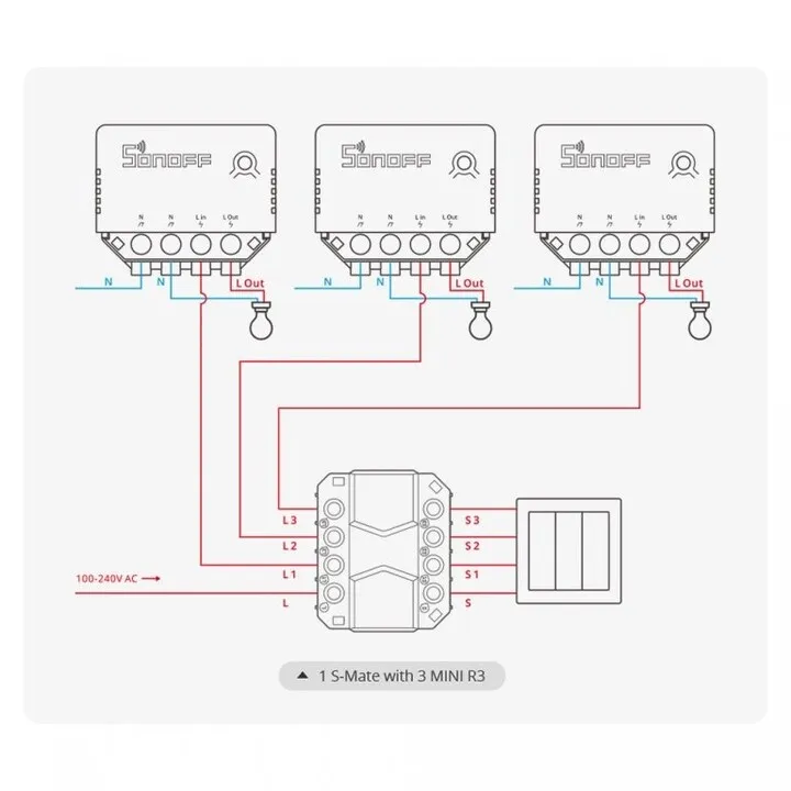 Switch Sonoff MINI-R3 Smart Wi-Fi - 4