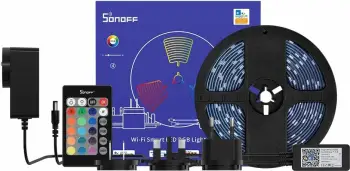 Shirit LED i mençur Sonoff L2 Lite, 5m, RGB, Wi-Fi, me telekomandë
