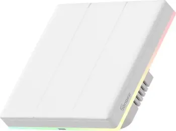Ndërprerës smart Sonoff TX T5 3C, WiFi, 3 kanale, i bardhë