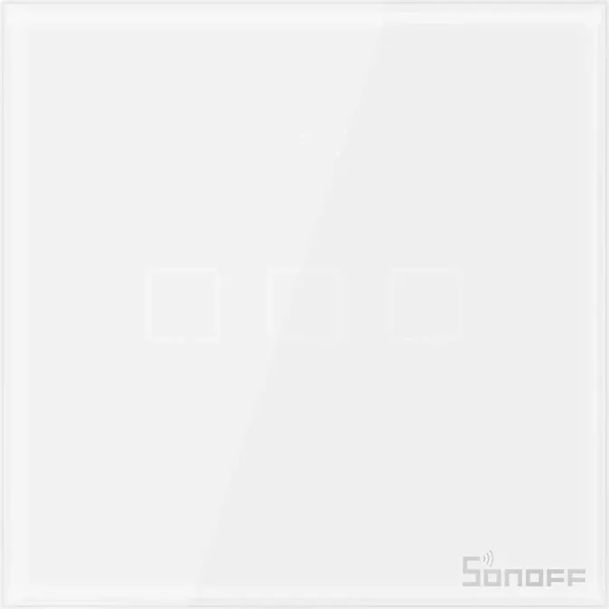 Switch i mençur Sonoff T0EU3C-TX, 3 kanale, WiFi, i bardhë - 4