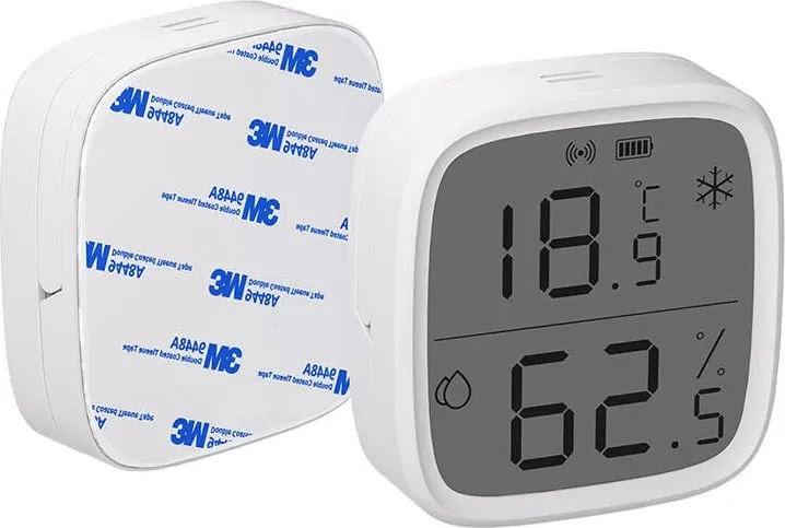 Sensor temperature e lagështie Sonoff SNZB-02D, ZigBee, me ekran LCD, i bardhë - 4