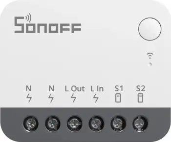 Ndërprerës smart Sonoff ZBMINIR2, Zigbee 3.0, kontroll me aplikacion, i bardhë