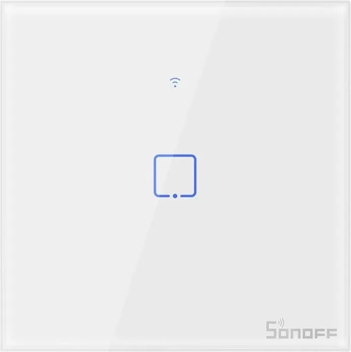 Switch i mençur Sonoff T0EU1C-TX, 1 kanal, WiFi, i bardhë - 1
