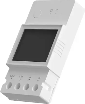 Relé inteligjente Sonoff POWR320D, WiFi, matje energjie, me ekran LCD