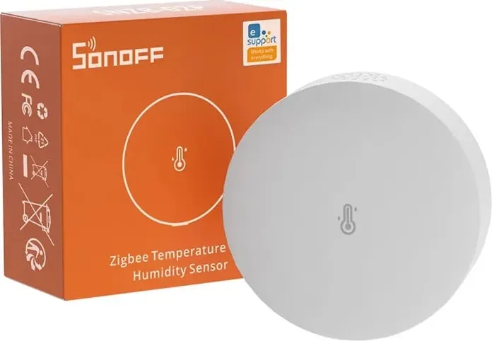 Sensor temperature dhe lagështie Sonoff SNZB-02P, ZigBee, i bardhë, i rrumbullakët - 5