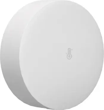 Sensor temperature dhe lagështie Sonoff SNZB-02P, ZigBee, i bardhë, i rrumbullakët