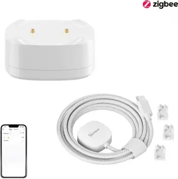 Senzor uji SONOFF SNZB-05P Zigbee, IP67, me kabllo detektimi, i bardhë