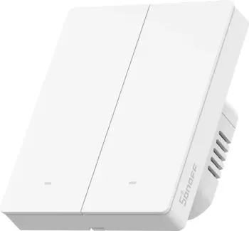 Ndërprerës smart me prekje Sonoff ZBM5-2C-80W, 2 kanale, Zigbee, i bardhë