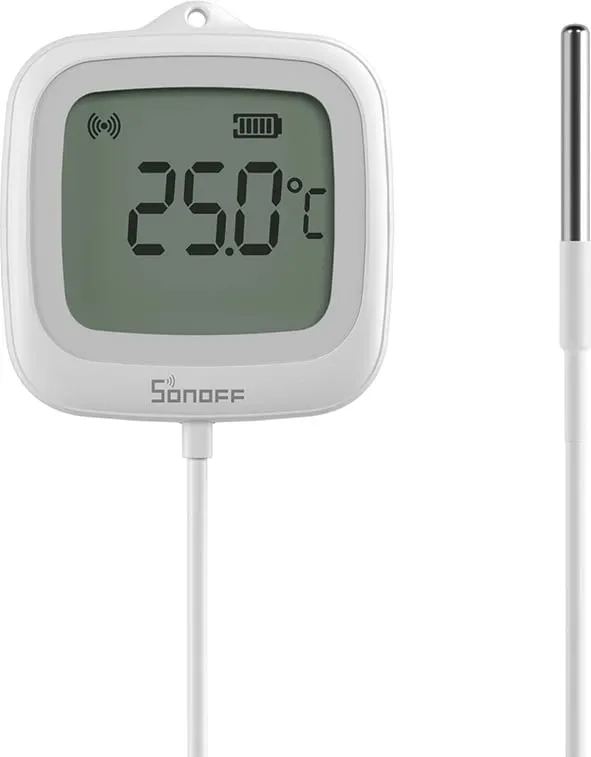 Sensor temperature Sonoff SNZB-02LD me sondë, i bardhë - 2