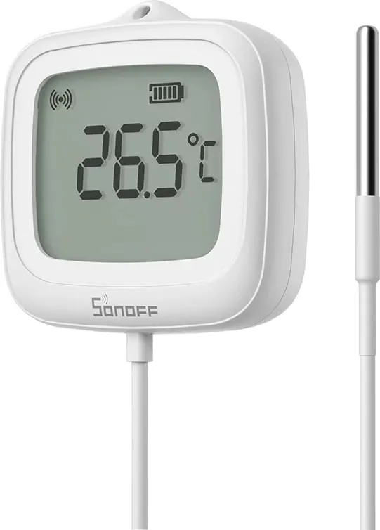 Sensor temperature Sonoff SNZB-02LD me sondë, i bardhë - 3