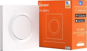 Nderpreres inteligjent muri Sonoff Orb ZBW1L, Zigbee, pa tel neutral, i bardhë