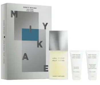 Set për meshkuj Issey Miyake L’Eau D’Issey Pour Homme, EDT 125 ml + xhel dushi 50 ml + balsam pas rrojës 50 ml