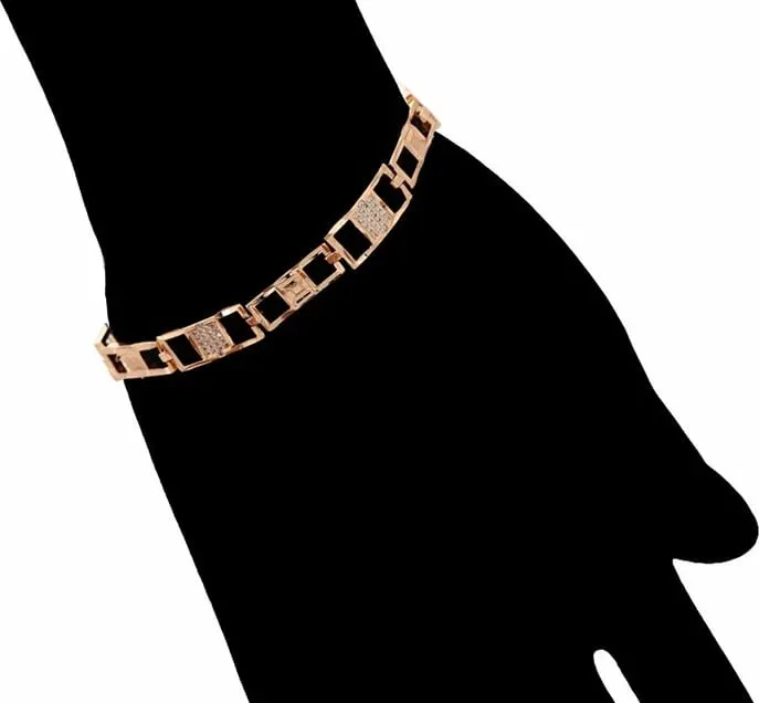 Byzylyk elegant dore i praruar në ar 18K BDB2 - 3