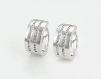 Set I veshur me platin - unazë + vathë, argjendtë/bardhë/14.68mm/#6