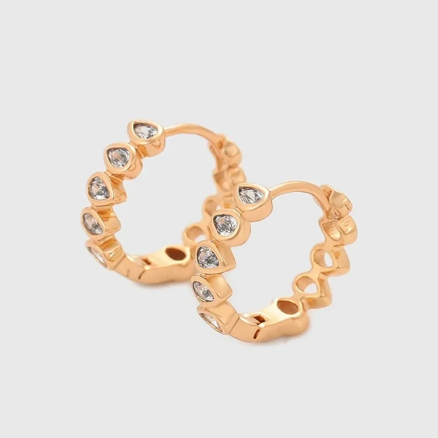 Set unazë/vathë Xuping, të praruar në ar 18k, #7US - 5
