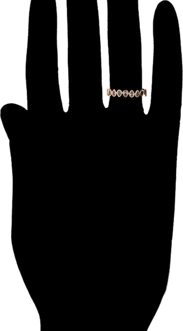 Set unazë/vathë Xuping, të praruar në ar 18k, #7US - 6