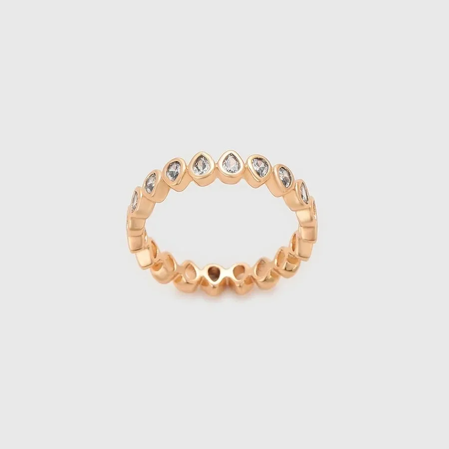Set unazë/vathë Xuping, të praruar në ar 18k, #7US - 7