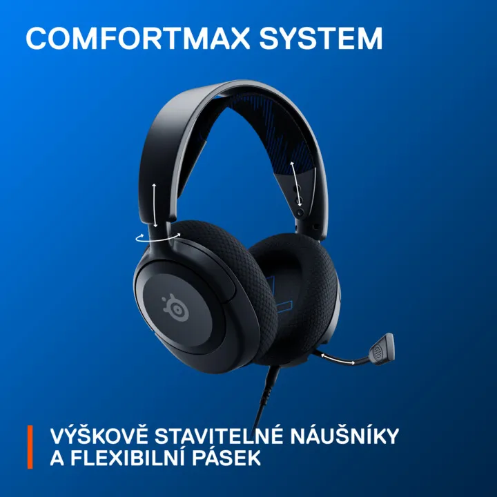 Kufje SteelSeries Arctis Nova 1P, të zeza - 6