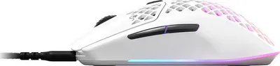Maus SteelSeries Aerox 3 Snow, i bardhë - 2