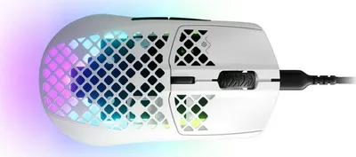 Maus SteelSeries Aerox 3 Snow, i bardhë - 3