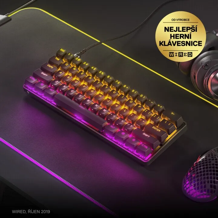 Tastierë SteelSeries Apex 9 Mini, OptiPoint, US, e zezë - 3