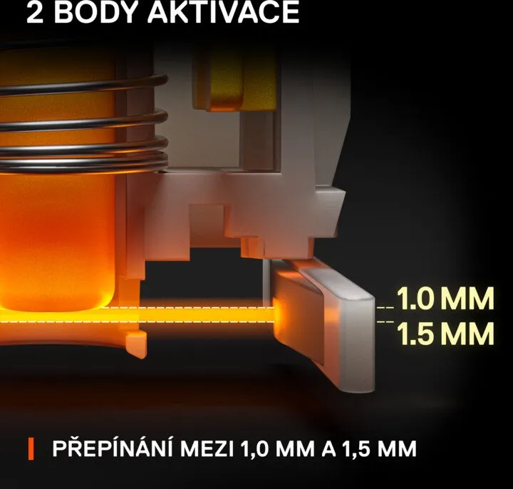 Tastierë SteelSeries Apex 9 Mini, OptiPoint, US, e zezë - 5