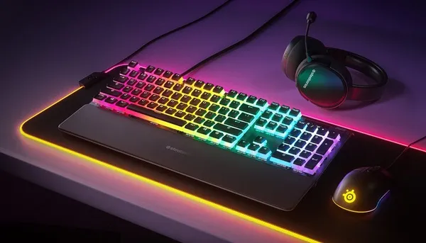 Taste SteelSeries PrismCaps, PBT, 120 copë, US, të zeza - 5