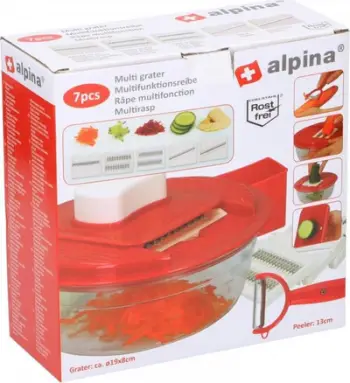 Grirëse multifunksionale Alpina me enë, me qëruese, e bardhë