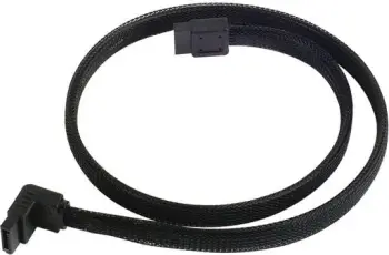 Kabllo SilverStone (SSTCP08) SATA - SATA, 0.5m, e zezë