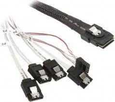Kabllo SilverStone SST-CPS03 Mini-SAS në SATA, 50cm - 1