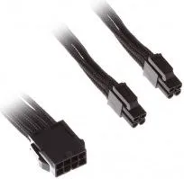 Kabllo SilverStone, ATX/EPS 8-pin, 0.3m, e zezë - 1