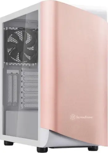 Kasë SilverStone SETA A1 Rózowo-biala, Midi Tower