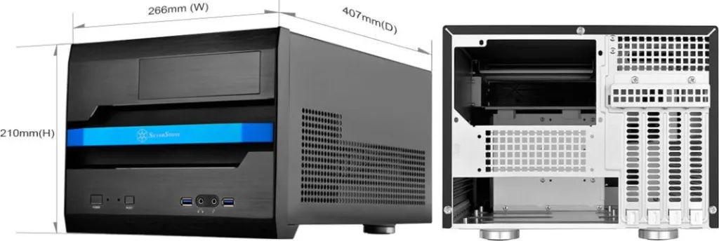 Kasë SilverStone SG12B, Cube Tower - 6