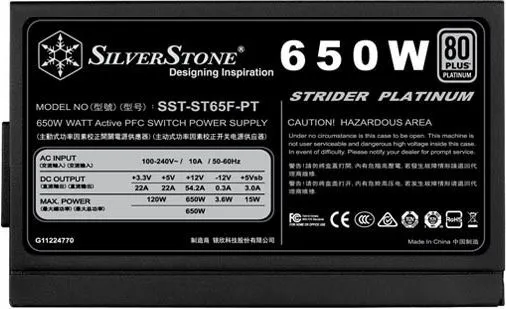 Burim energjie SilverStone Strider Platinum SST-ST65F-PT ATX, 650W - 7