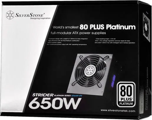 Burim energjie SilverStone Strider Platinum SST-ST65F-PT ATX, 650W - 9