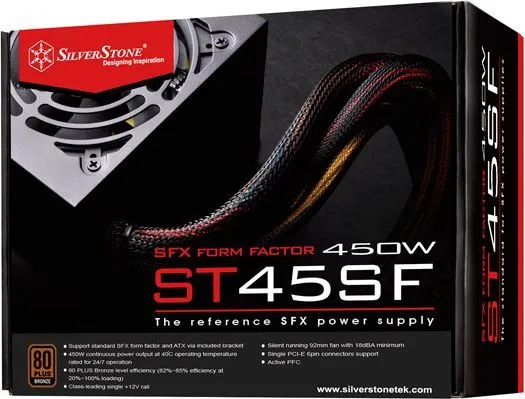 Burim energjie SilverStone SST-ST45SF V3.0 SFX, 450W - 6