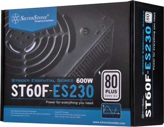 Burim energjie SilverStone Strider SST-ST60F-ES230 ATX, 600W - 10