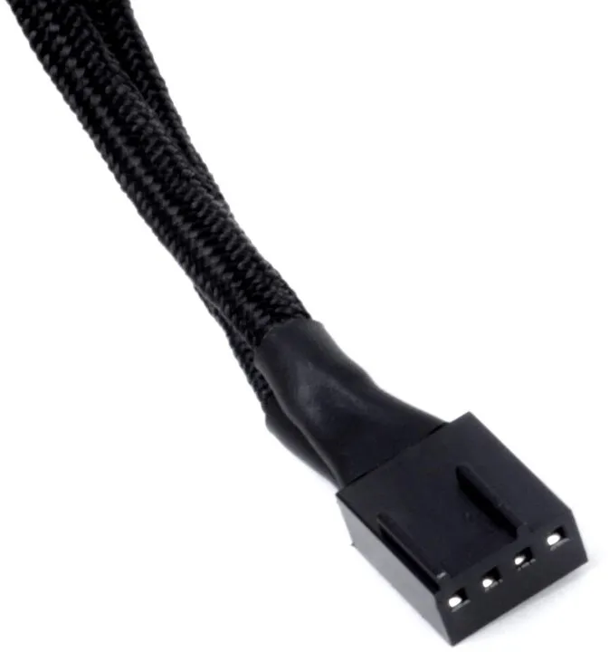 Kabllo ndarëse SilverStone CPF01 10cm PWM, e zezë - 2