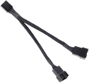 Kabllo ndarëse SilverStone CPF01 10cm PWM, e zezë