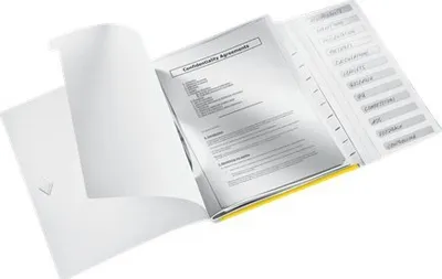 Dosje me elastik Leitz Wow A4, 12 ndarëse, e verdhë - 3