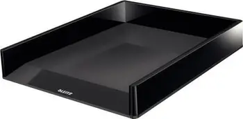 Tabakë dokumentesh Leitz Dual, A4, dy kate, e zezë antracit