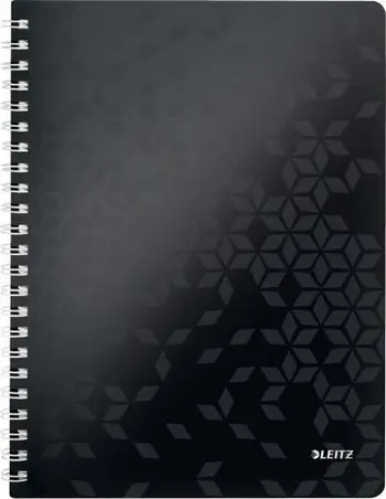Fletore spirale Leitz WOW 46380095, A4, katrore, e zezë