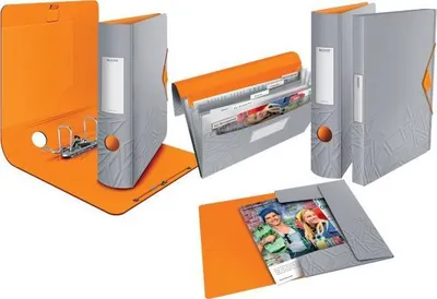 Dosje me unaza LEITZ Urban Chic, A4, shpinë 8.2 cm, gri - 3